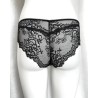 Slip Black Rose Precious dentelle noire et satin rose