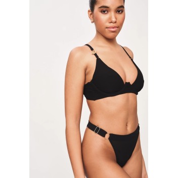 Soutien-gorge triangle noir - Femynal (Made in Italy)