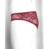 Slip dentelle bordeaux Agatea Passion – coupe classique féminine