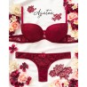 Brésilienne dentelle bordeaux Agatea Passion – coupe taille normale