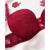Soutien-gorge push-up dentelle bordeaux Agatea Passion