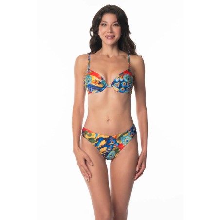 Bikini Push Up Acqua Di Cocco Peacock – Maillot de bain 2 pièces artisanal italien