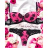 Soutien-gorge push-up Black Rose Precious – Pink Edition
