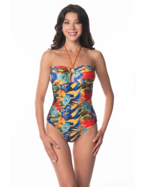 Maillot 1 pièce Acqua Di Cocco Peacock – Élégance artisanale italienne