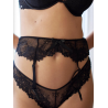 Porte-jarretelles Dahalia noir – Valege | Félicià Intima