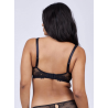 Soutien-gorge push-up Dahalia rouge ou noir – Valege | Félicià Intima