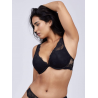Soutien-gorge push-up Dahalia rouge ou noir – Valege | Félicià Intima