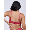 Soutien-gorge push-up Dahalia rouge ou noir – Valege | Félicià Intima