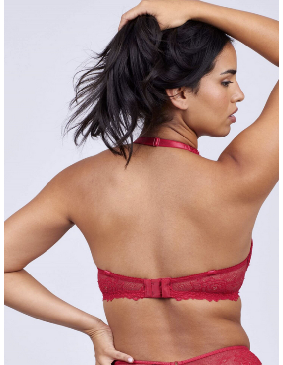 Soutien-gorge push-up Dahalia rouge ou noir – Valege | Félicià Intima