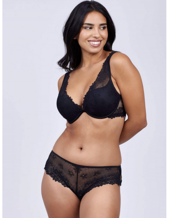 Hipster Dahalia noir – Dentelle & confort | Valege | Félicià Intima