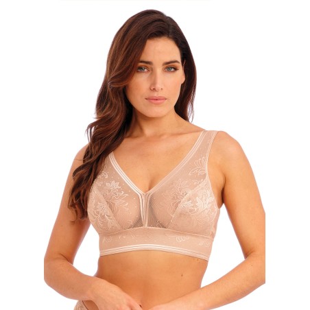 Bralette Net Effects Wacoal – Sans armatures – Noir ou Rose Dust