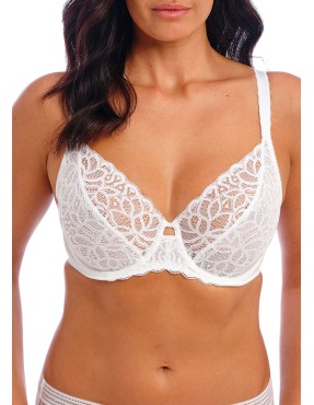 Soutien-gorge Raffiné blanc – Armatures & dentelle stretch – Wacoal