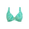 Haut de bikini Fiji Falls vert jade – Armatures et décolleté plongeant – Freya