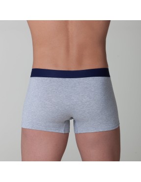 Boxer homme coton bio gris contrasté – DOT76 | Félicià Intima