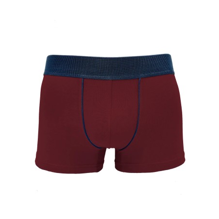 Boxer homme coton bordeaux Red Wine – DOT76 | Félicià Intima