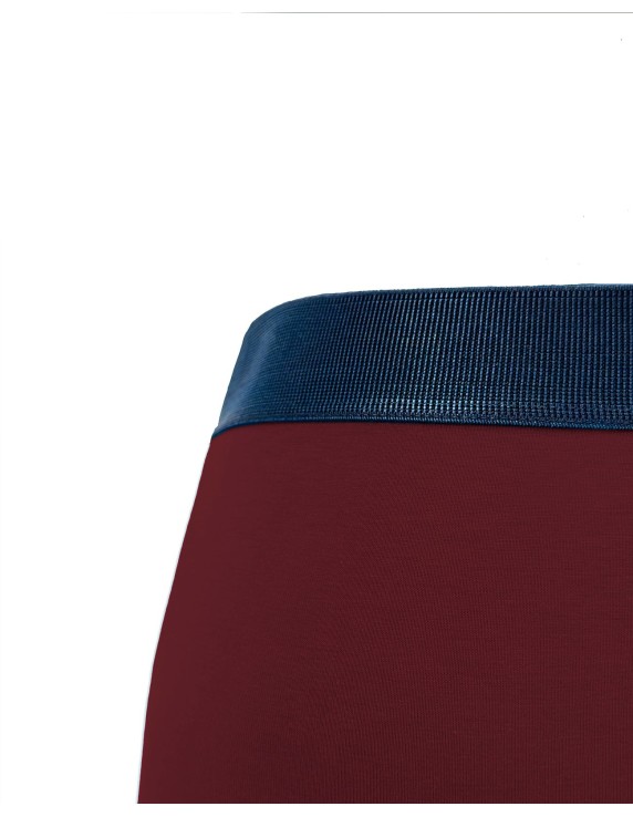 Boxer homme coton bordeaux Red Wine – DOT76 | Félicià Intima