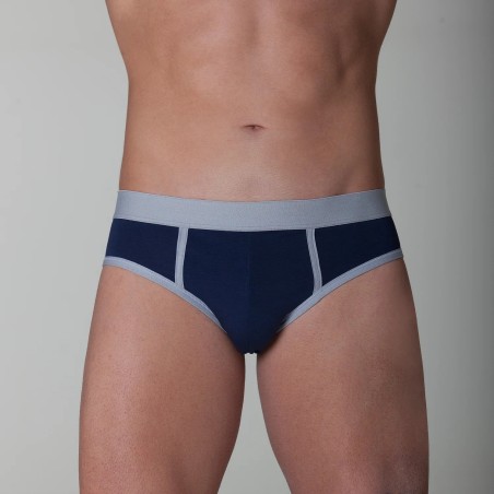 Slip homme coton bio bleu – DOT76 Classica Eleganza | Félicià Intima