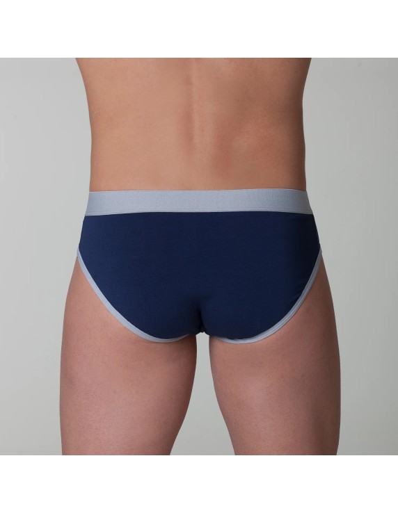 Slip homme coton bio bleu – DOT76 Classica Eleganza | Félicià Intima