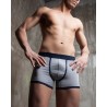 Boxer homme coton bio – DOT76 Classica Eleganza (gris ou bleu) | Félicià Intima
