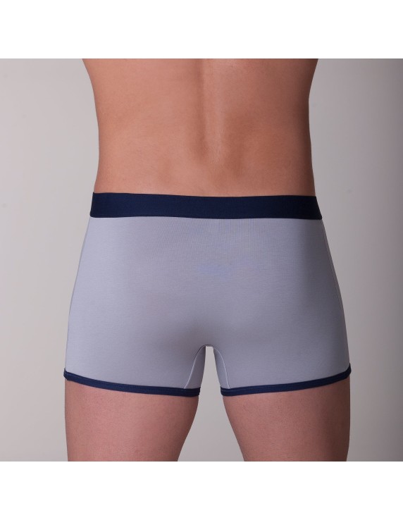 Boxer homme coton bio – DOT76 Classica Eleganza (gris ou bleu) | Félicià Intima