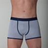 Boxer homme coton bio – DOT76 Classica Eleganza (gris ou bleu) | Félicià Intima