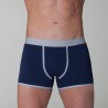 Boxer homme coton bio – DOT76 Classica Eleganza (gris ou bleu) | Félicià Intima