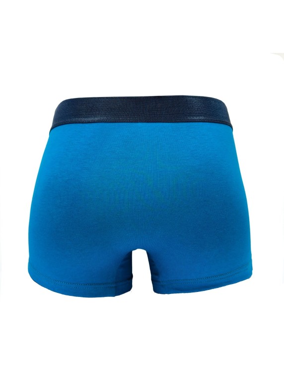 Boxer homme bleu pétrole DOT76 Petrolio – coton bio | Félicià Intima
