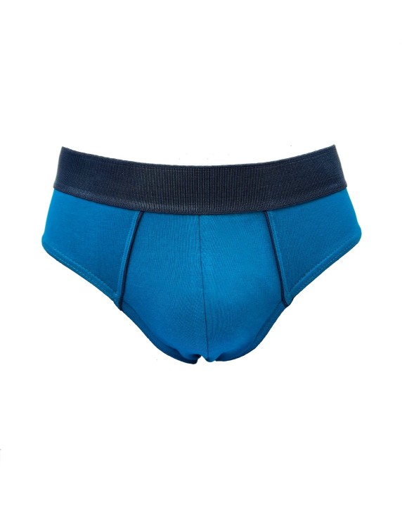 Slip homme coton bio bleu pétrole – DOT76 Petrolio | Félicià Intima