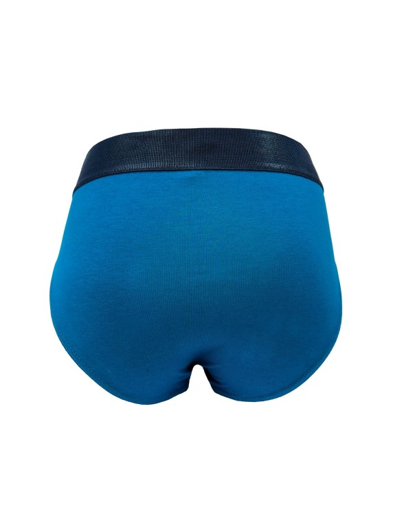 Slip homme coton bio bleu pétrole – DOT76 Petrolio | Félicià Intima