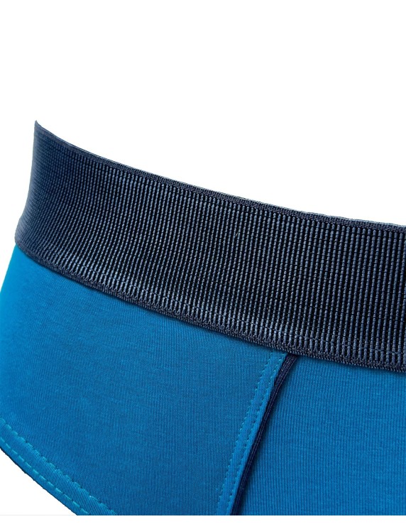 Slip homme coton bio bleu pétrole – DOT76 Petrolio | Félicià Intima