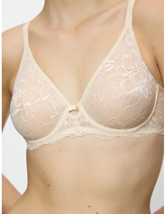 Soutien-gorge armatures dentelle crème – Triumph Amourette Charm | Félicià Intima