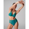 Culotte taille haute verte – Simone Pérèle Opaline | Félicià Intima