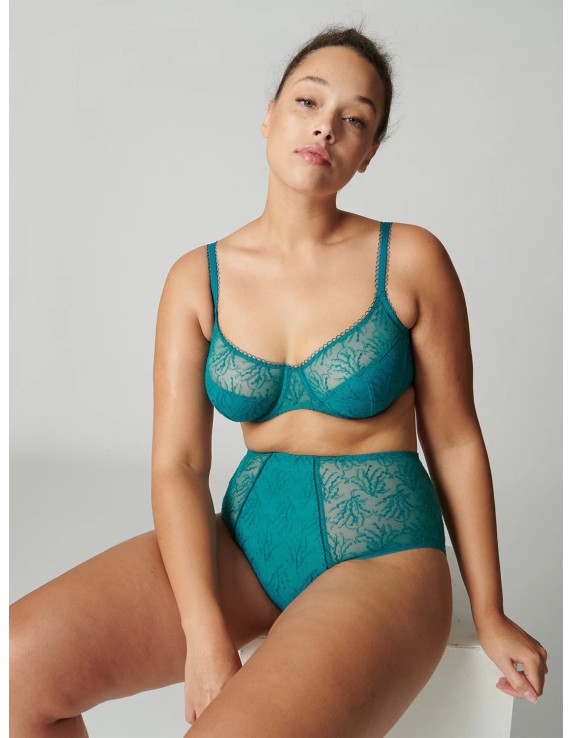 Culotte taille haute verte – Simone Pérèle Opaline | Félicià Intima
