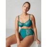 Culotte taille haute verte – Simone Pérèle Opaline | Félicià Intima