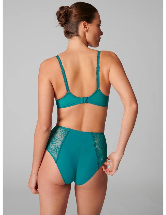 Culotte taille haute verte – Simone Pérèle Opaline | Félicià Intima