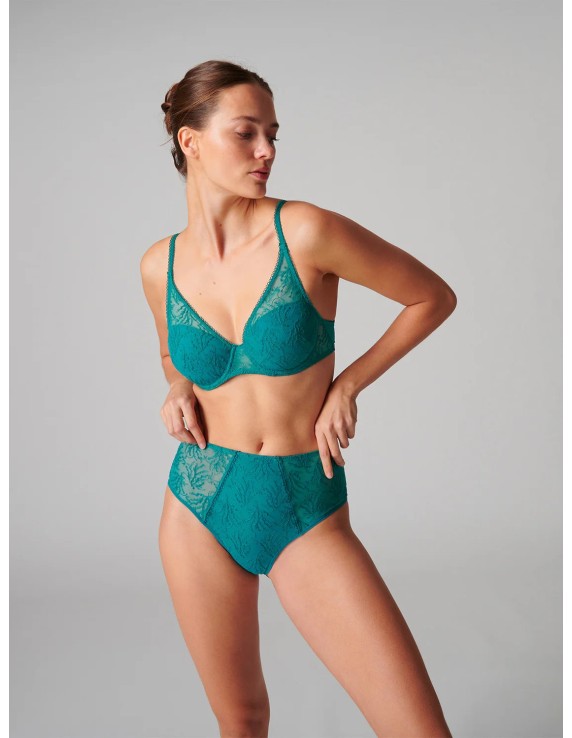 Culotte taille haute verte – Simone Pérèle Opaline | Félicià Intima