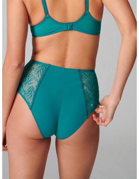 Culotte taille haute verte – Simone Pérèle Opaline | Félicià Intima