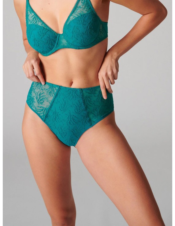 Culotte taille haute verte – Simone Pérèle Opaline | Félicià Intima
