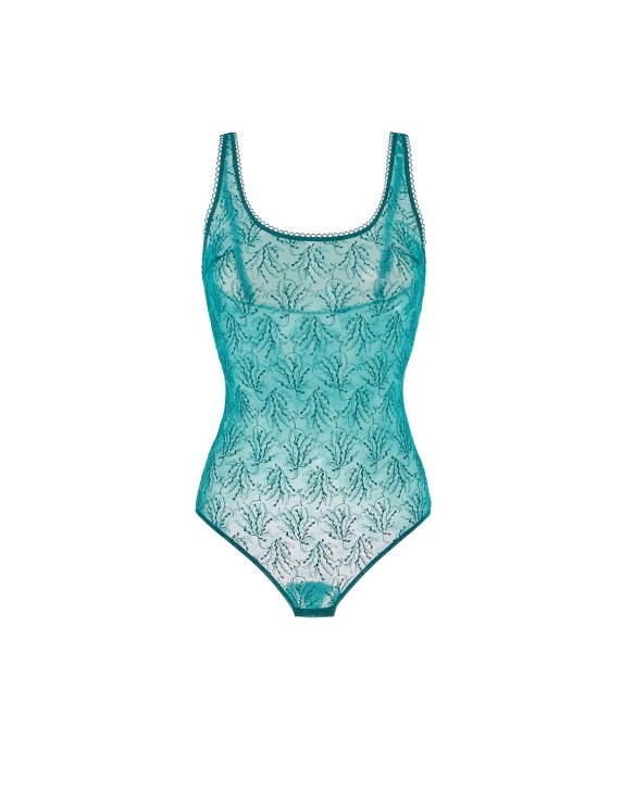Body dentelle vert émeraude – Simone Pérèle Opaline | Félicià Intima