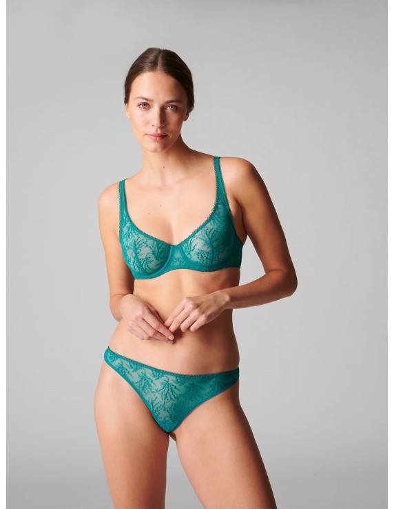 Tanga dentelle vert émeraude – Simone Pérèle Opaline | Félicià Intima Tanga dentelle vert émeraude – Simone Pérèle Opaline | Félicià Intima