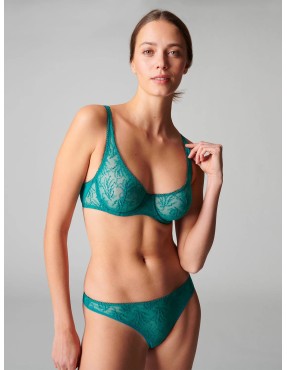 Soutien-gorge armatures vert émeraude – Simone Pérèle Opaline | Félicià Intima