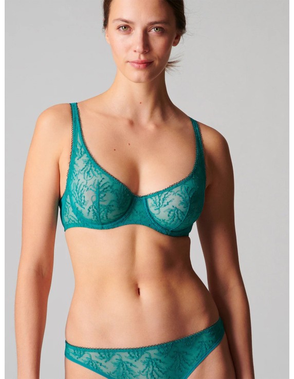 Soutien-gorge armatures vert émeraude – Simone Pérèle Opaline | Félicià Intima