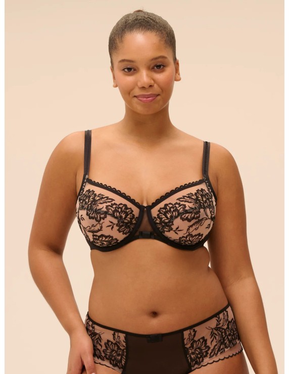 Soutien-gorge brodé effet tatouage – Simone Pérèle Romance | Félicià Intima
