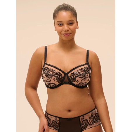 Soutien-gorge brodé effet tatouage – Simone Pérèle Romance | Félicià Intima