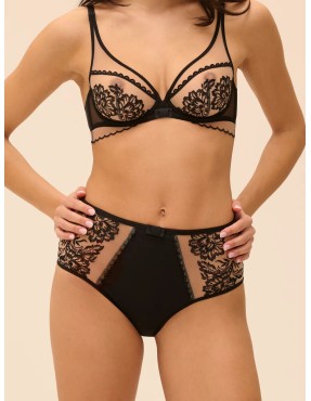 Culotte taille haute tulle brodé – Simone Pérèle Romance | Félicià Intima