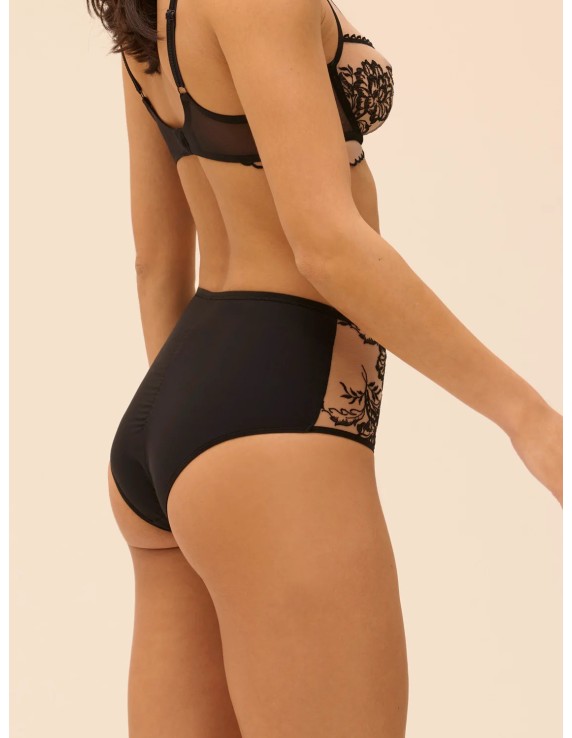 Culotte taille haute tulle brodé – Simone Pérèle Romance | Félicià Intima