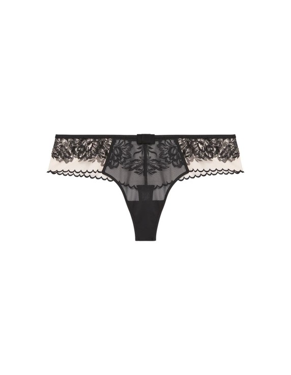Tanga brodé effet tatouage – Simone Pérèle Romance | Félicià Intima