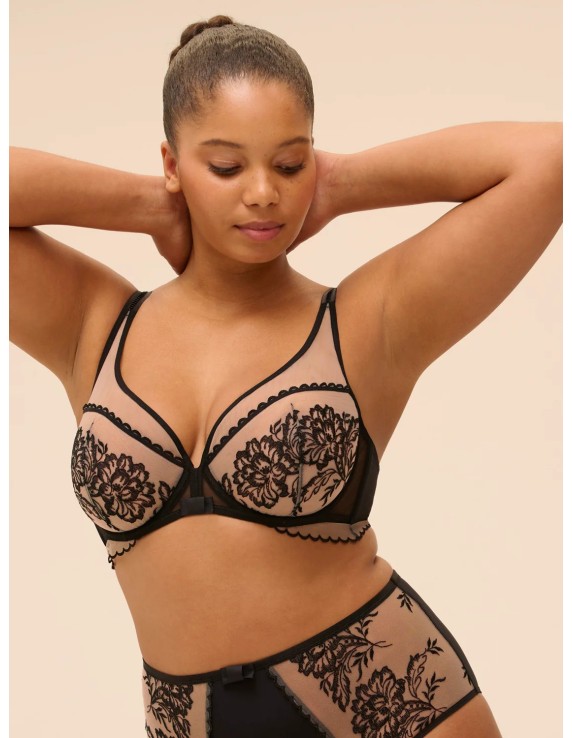 Soutien-gorge plongeant brodé – Simone Pérèle Romance | Félicià Intima