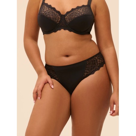 Culotte noire microfibre & dentelle – Simone Pérèle Caresse | Félicià Intima