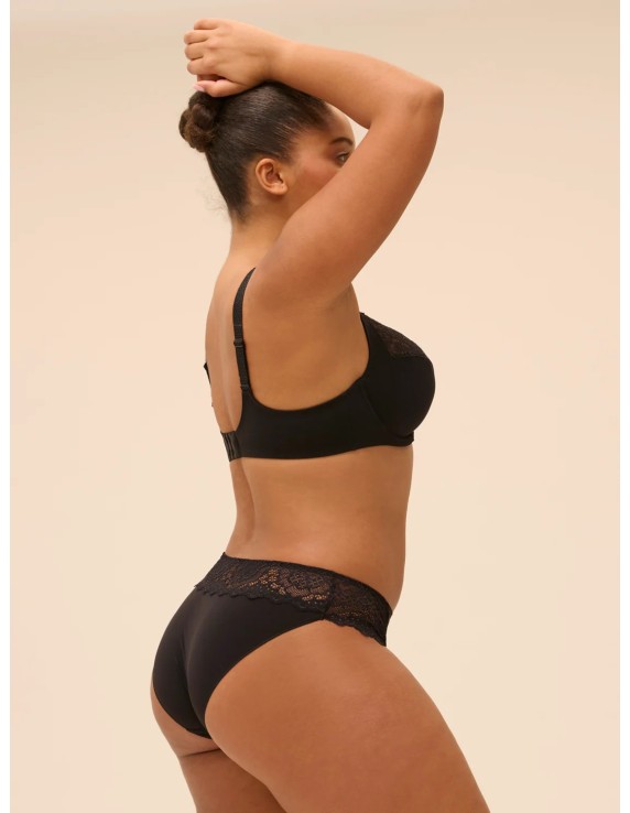 Culotte noire microfibre & dentelle – Simone Pérèle Caresse | Félicià Intima
